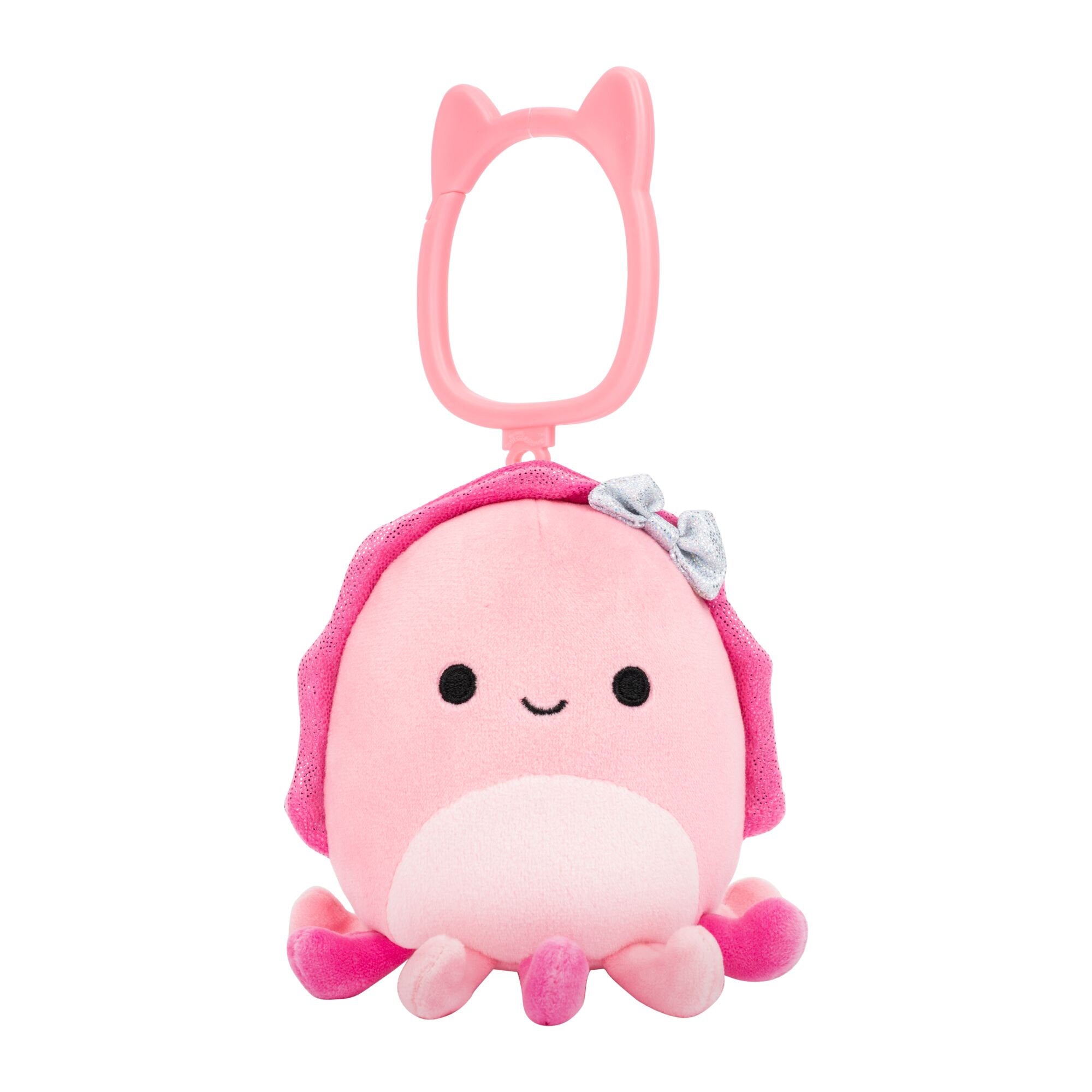 Squishmallows 3.5 Inch Clip On Plush Series 29 - Auggie Pink Cuttlefish