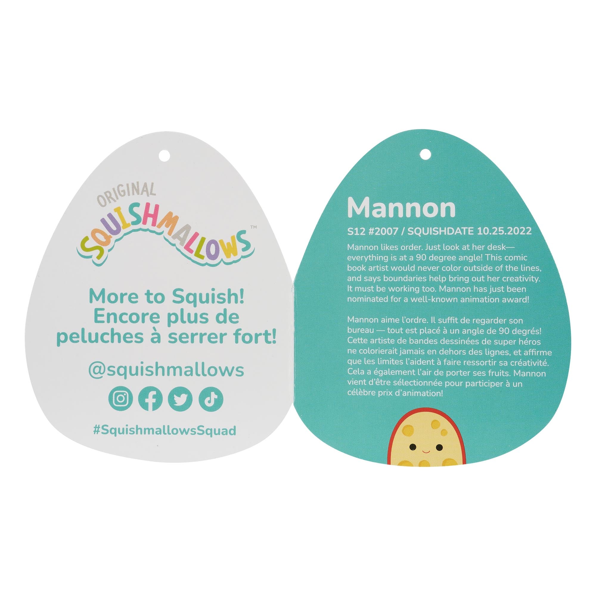 Squishmallows 12 Inch Plush S17 Mannon Gouda Cheese