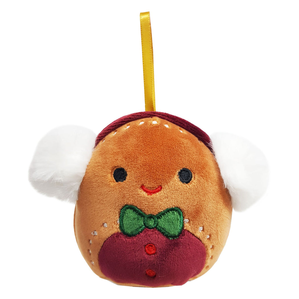 Squishmallows Christmas Ornament 4 Inch Plush Cash The Gingerbread Man - 1