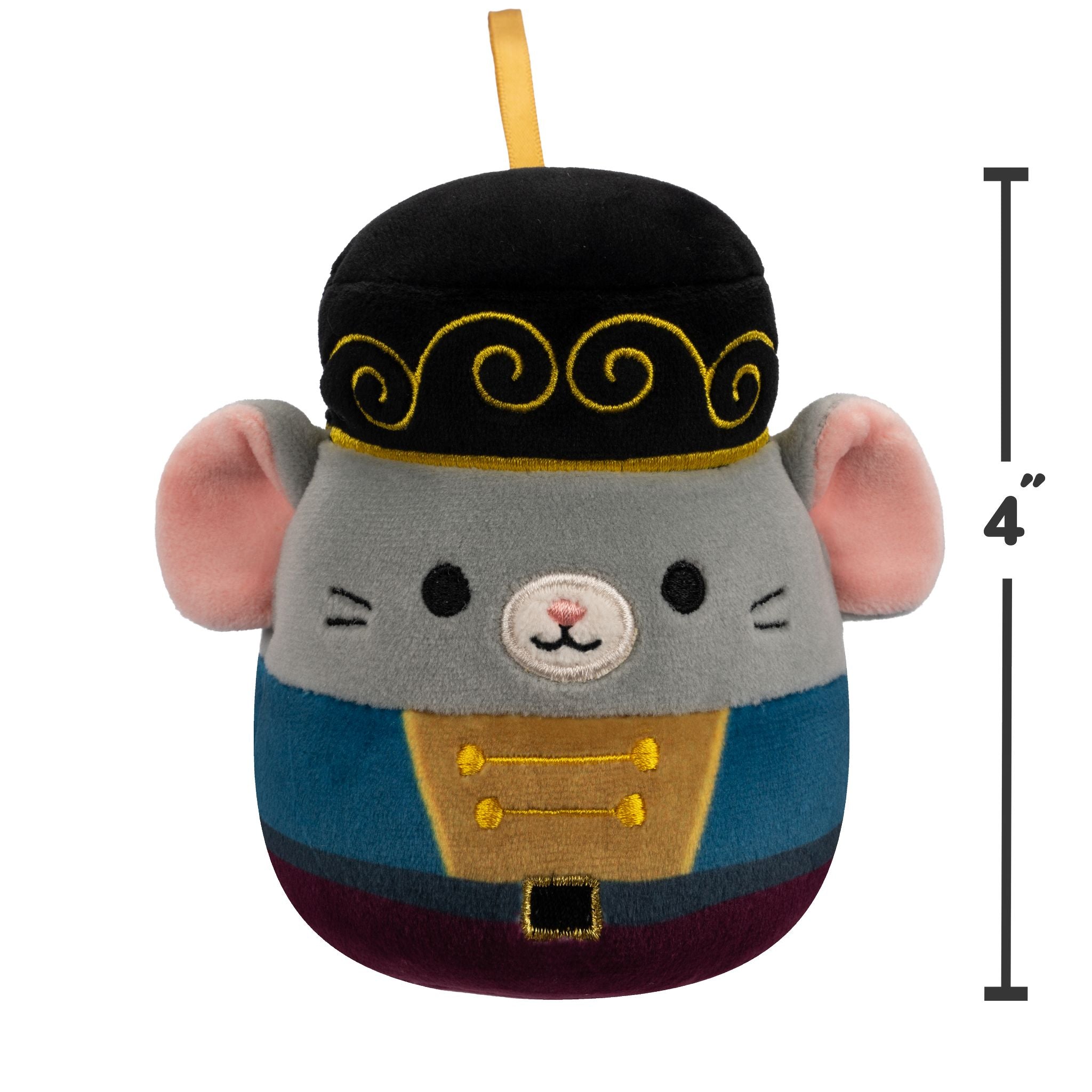 Squishmallows Christmas Ornament 4 Inch Plush  Murray The Nutcracker Mouse