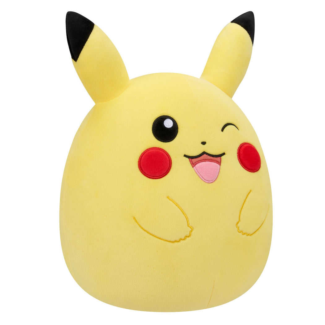 Squishmallows Pokemon 10 Inch Plush  Winking Pikachu - 2