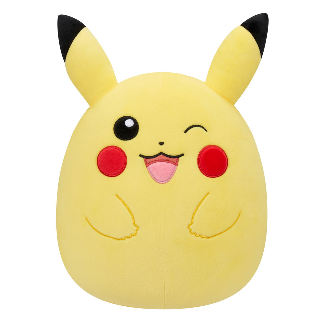 Squishmallows Pokemon 10 Inch Plush  Winking Pikachu - 1