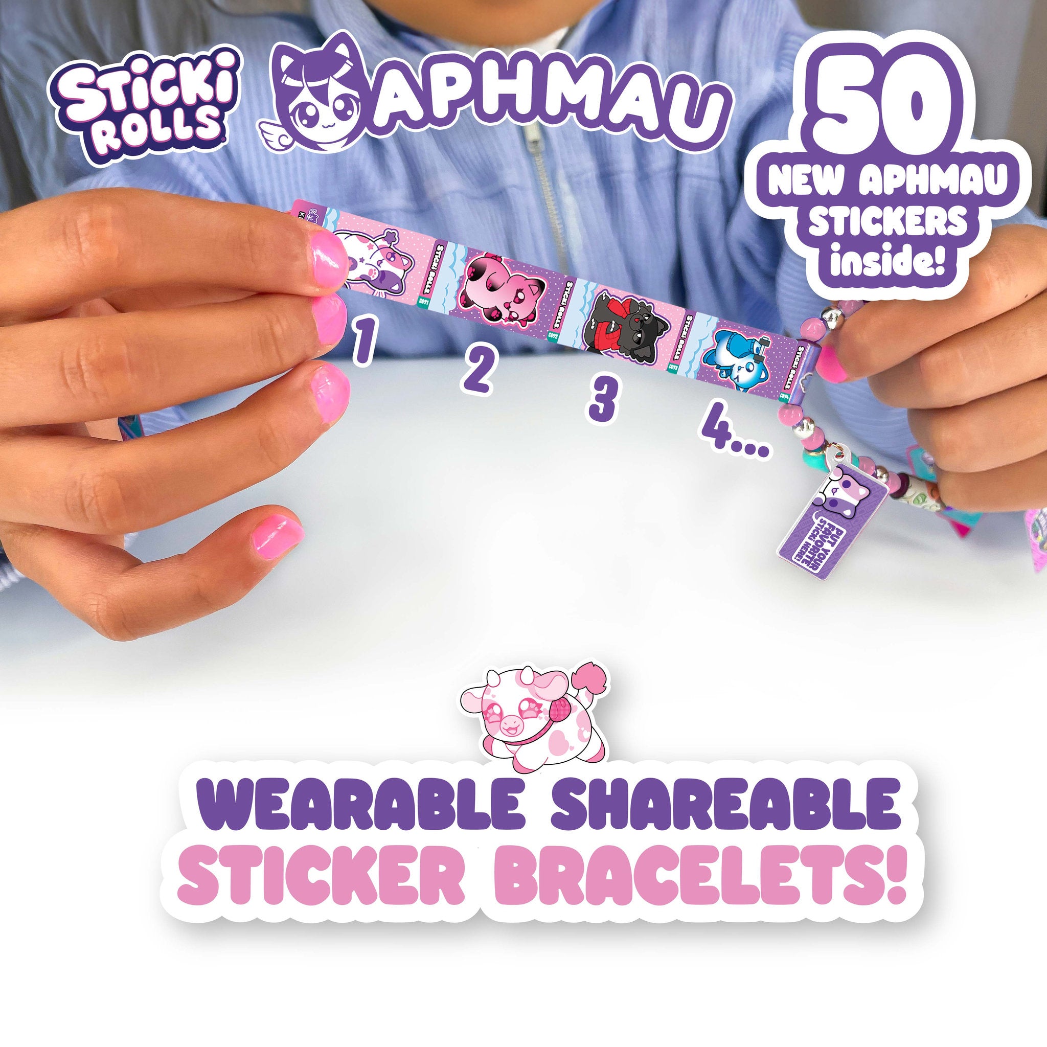 Aphmau Sticki Rolls Sticki Band Capsule Assorted Styles