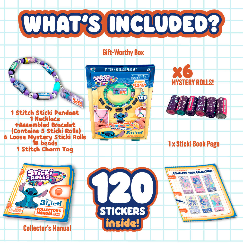 Sticki Rolls Stitch Pendant Set - Toyworld Australia