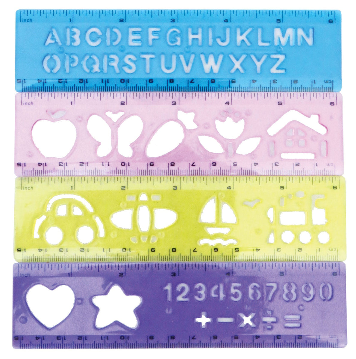 Stencil Ruler 15cm Assorted Styles – Toyworld Australia