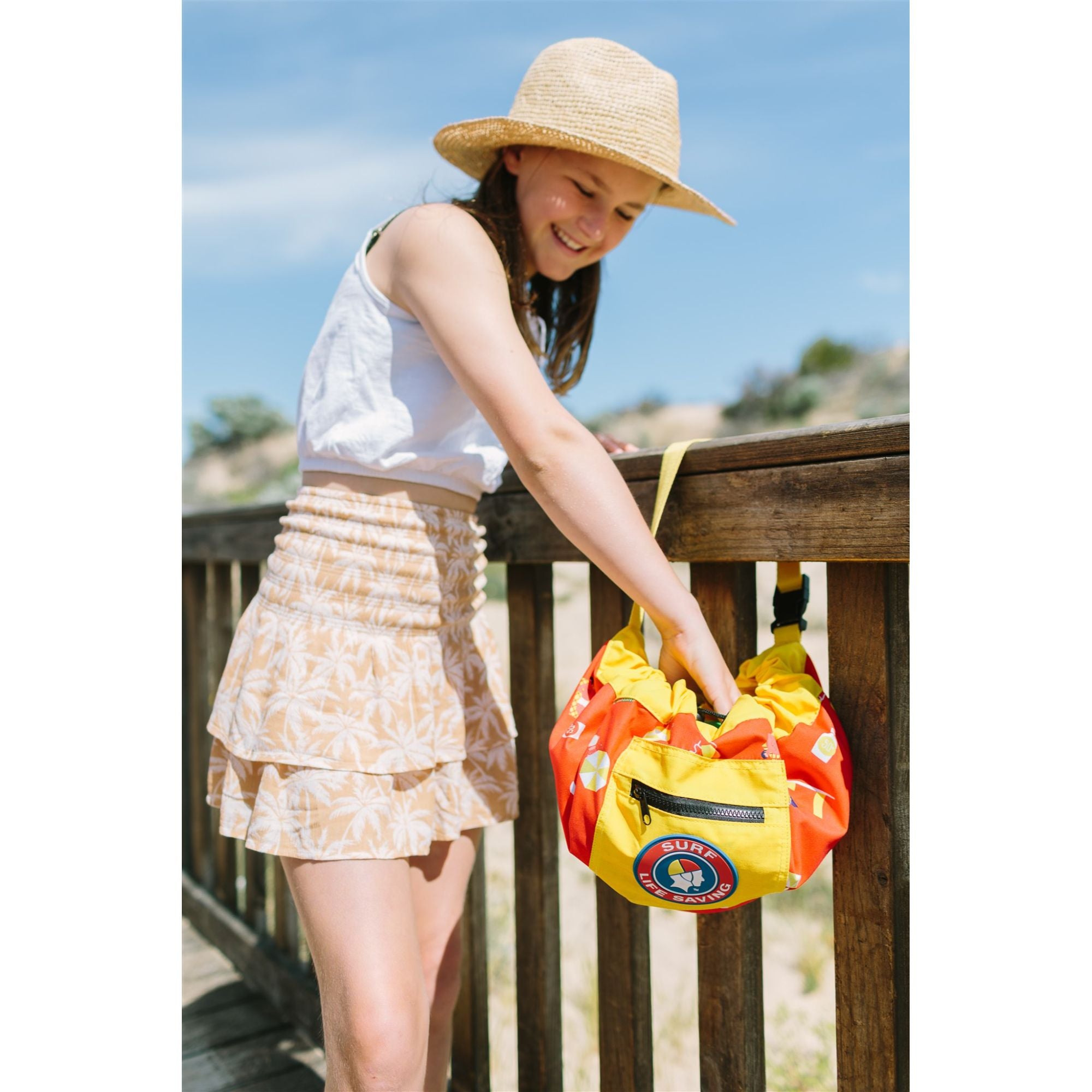 Surf's Up Surf Life Saving Aqua Pouch Mini Toy Storage Bag & Mat