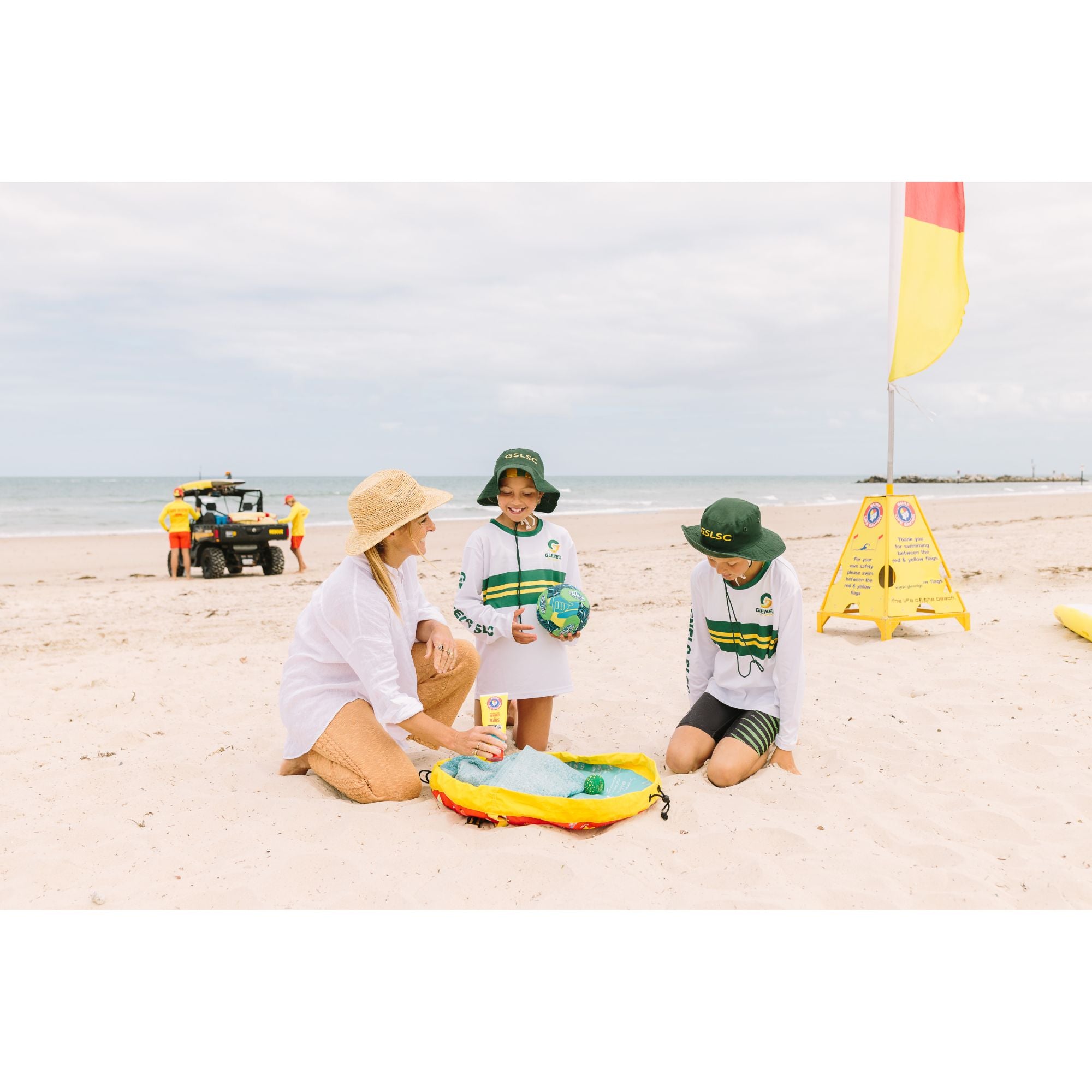 Surf's Up Surf Life Saving Aqua Pouch Mini Toy Storage Bag & Mat