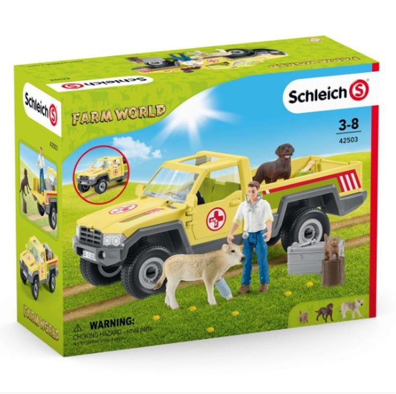 Schleich Farm World Veterinarian Visit At Farm Set