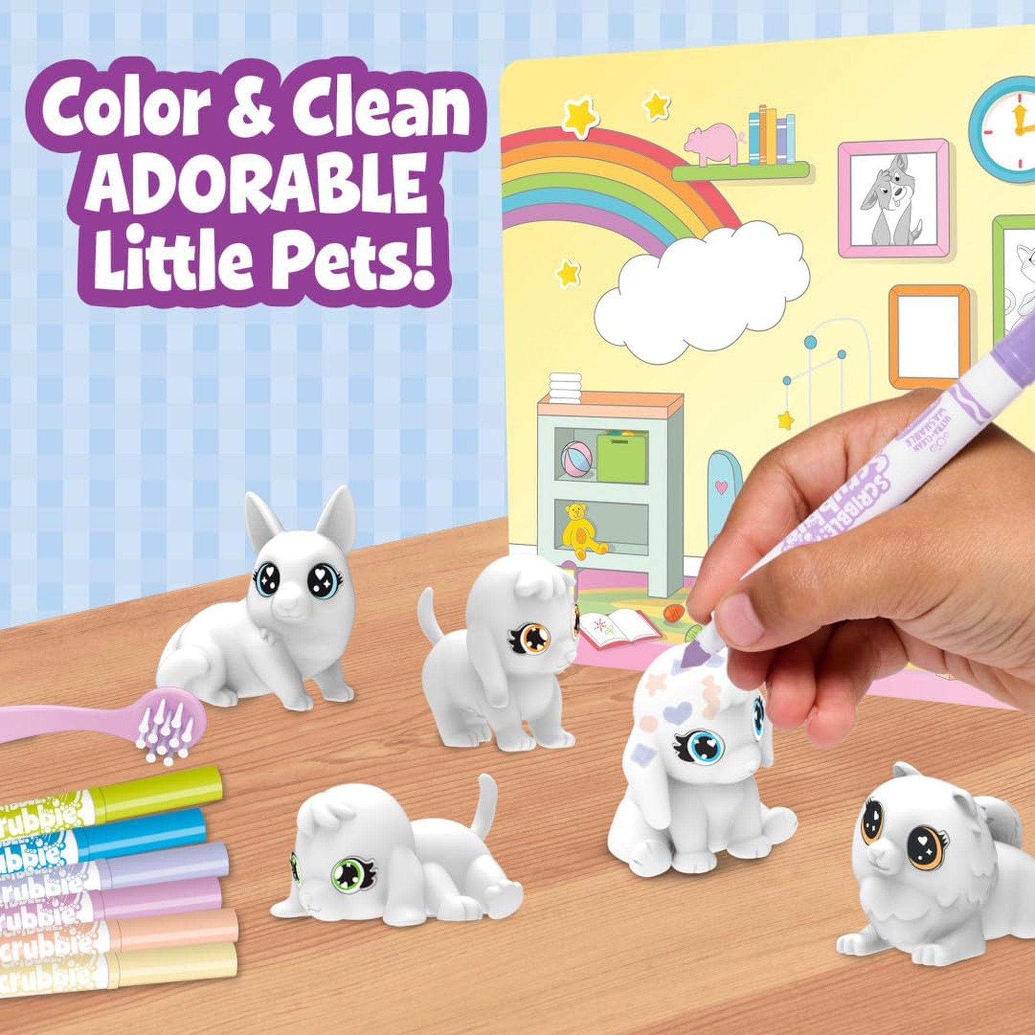 Scribble Scrubbie Baby Pets Nursery Set