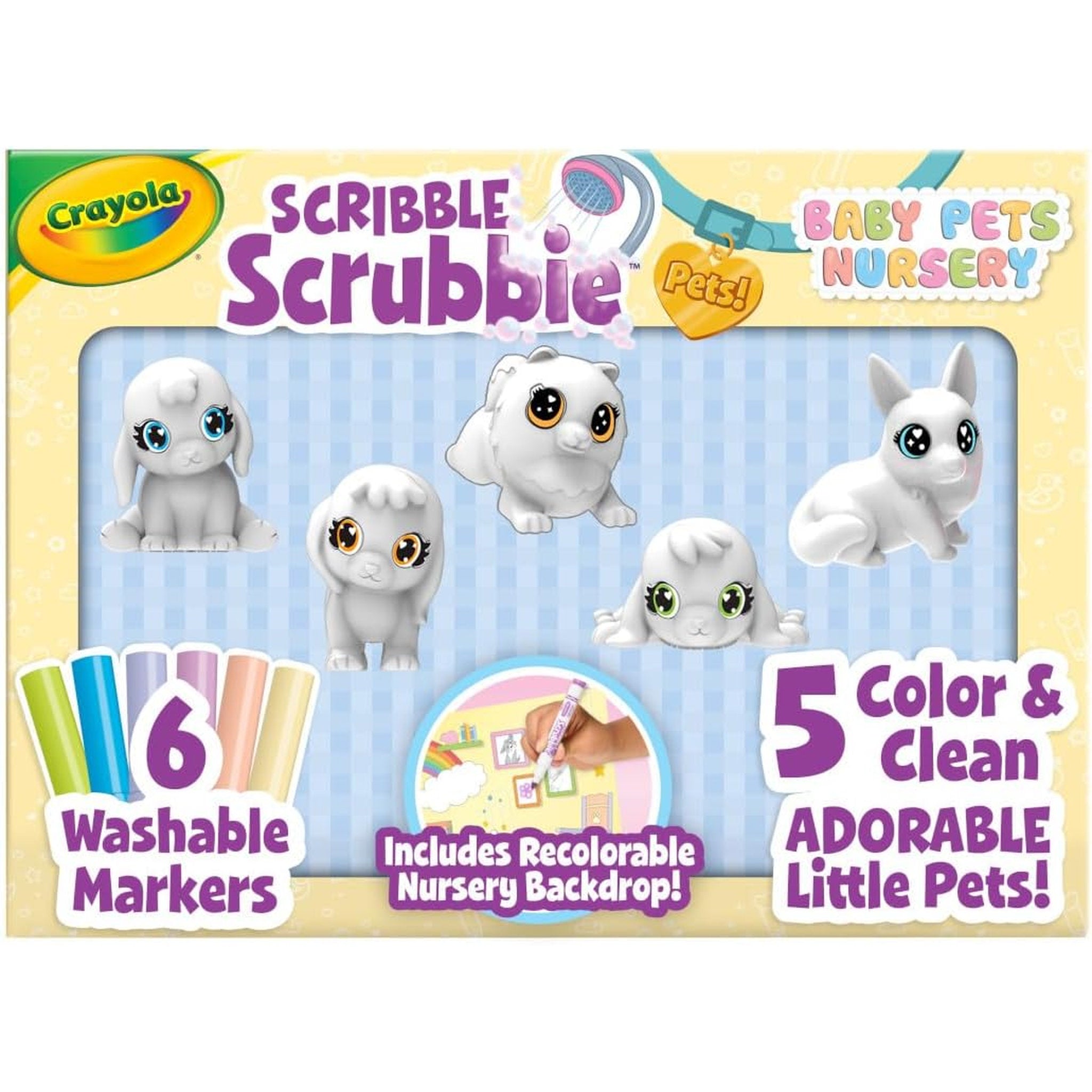 Scribble Scrubbie Baby Pets Nursery Set