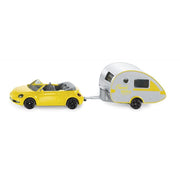 Siku 1629 Beetle Convertible With Caravan
