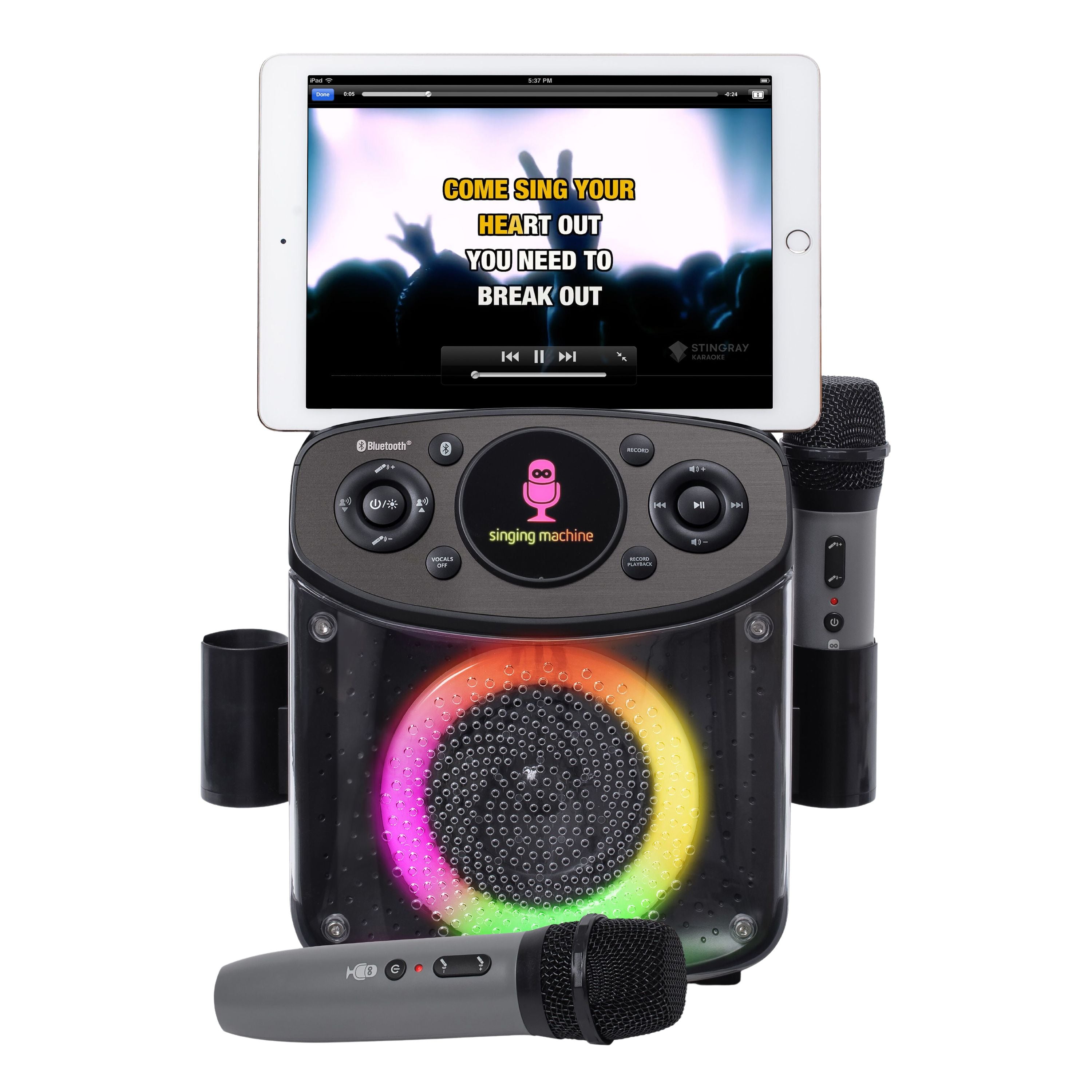 Singing Machine Mini Sparkle Bluetooth Karaoke Speaker