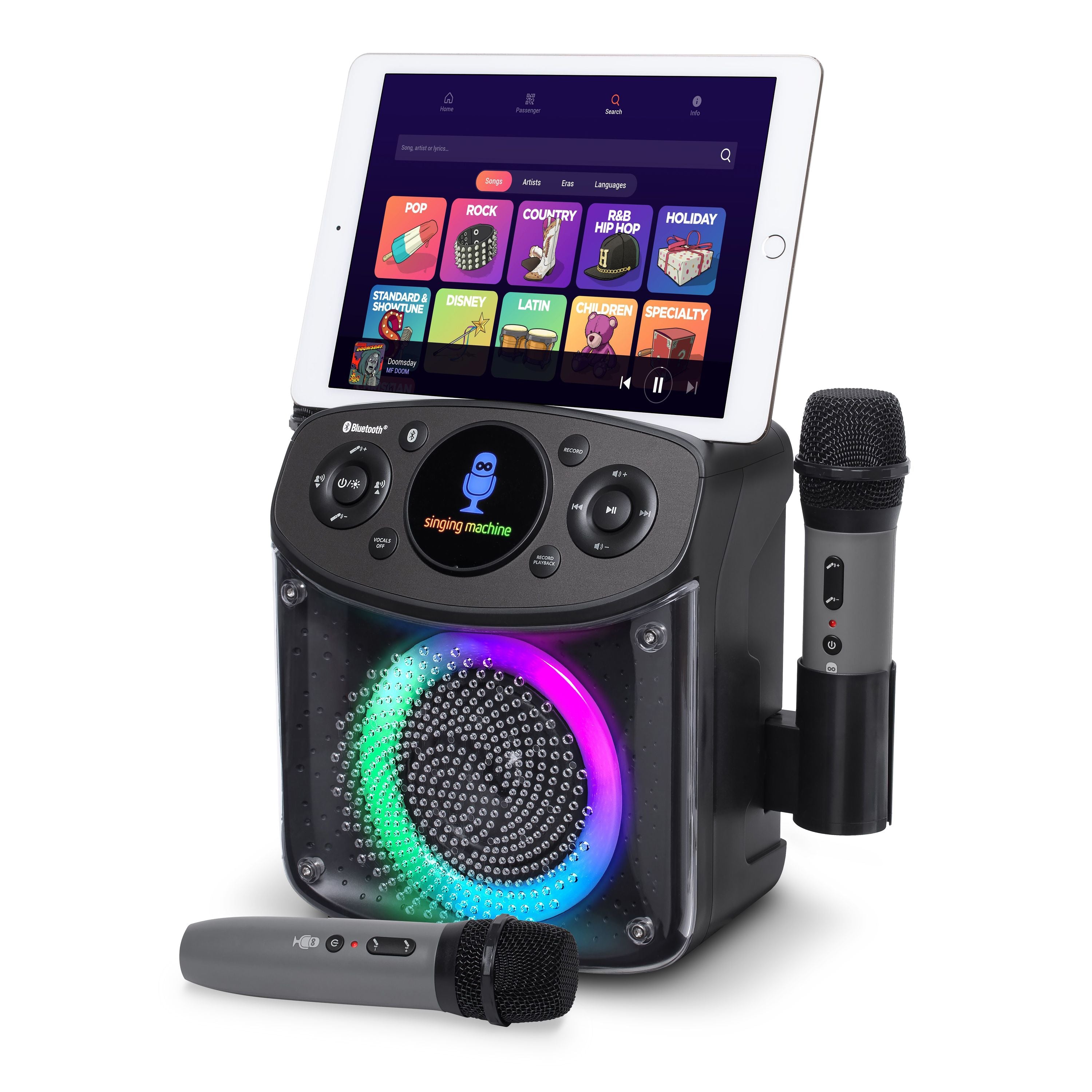 Singing Machine Mini Sparkle Bluetooth Karaoke Speaker