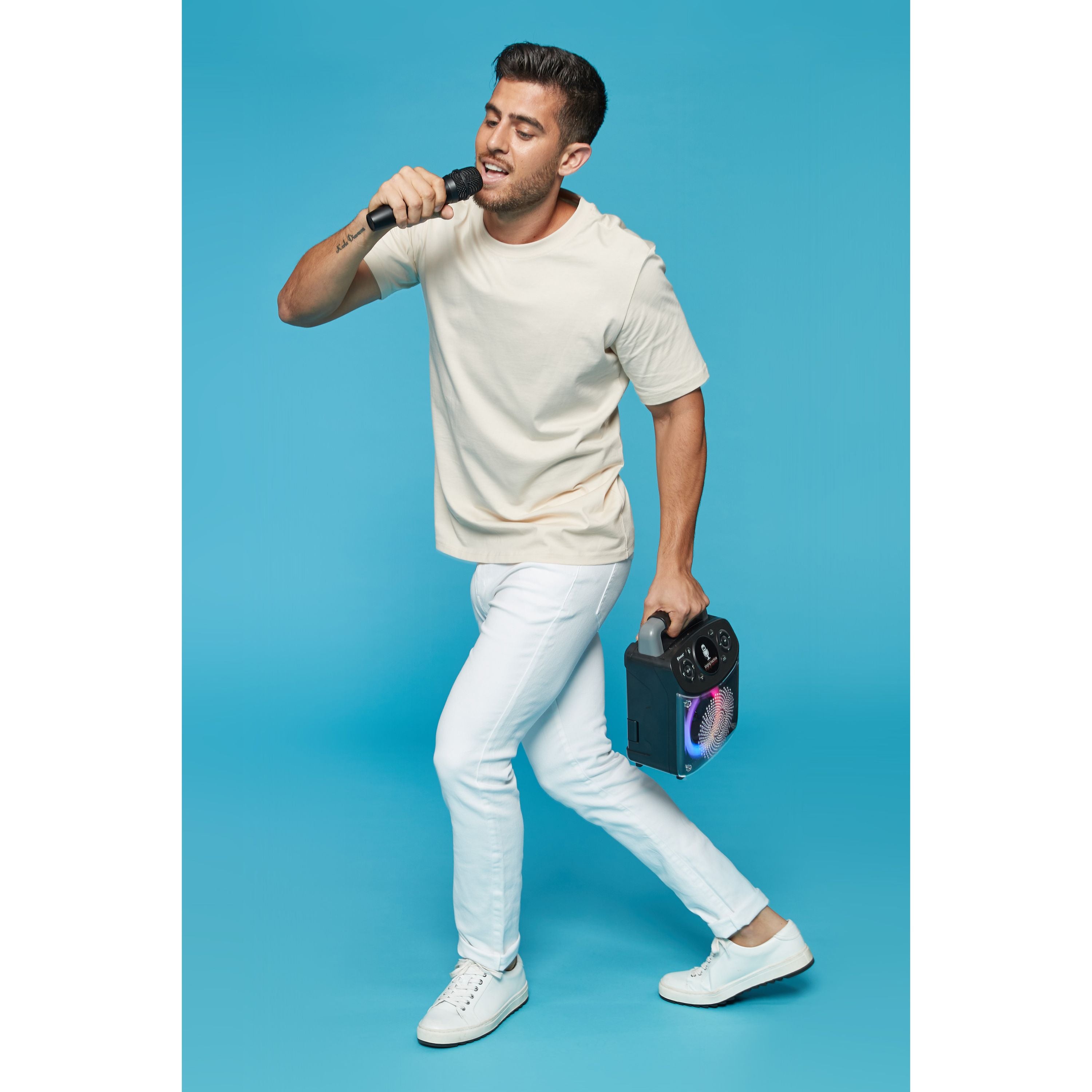 Singing Machine Mini Sparkle Bluetooth Karaoke Speaker