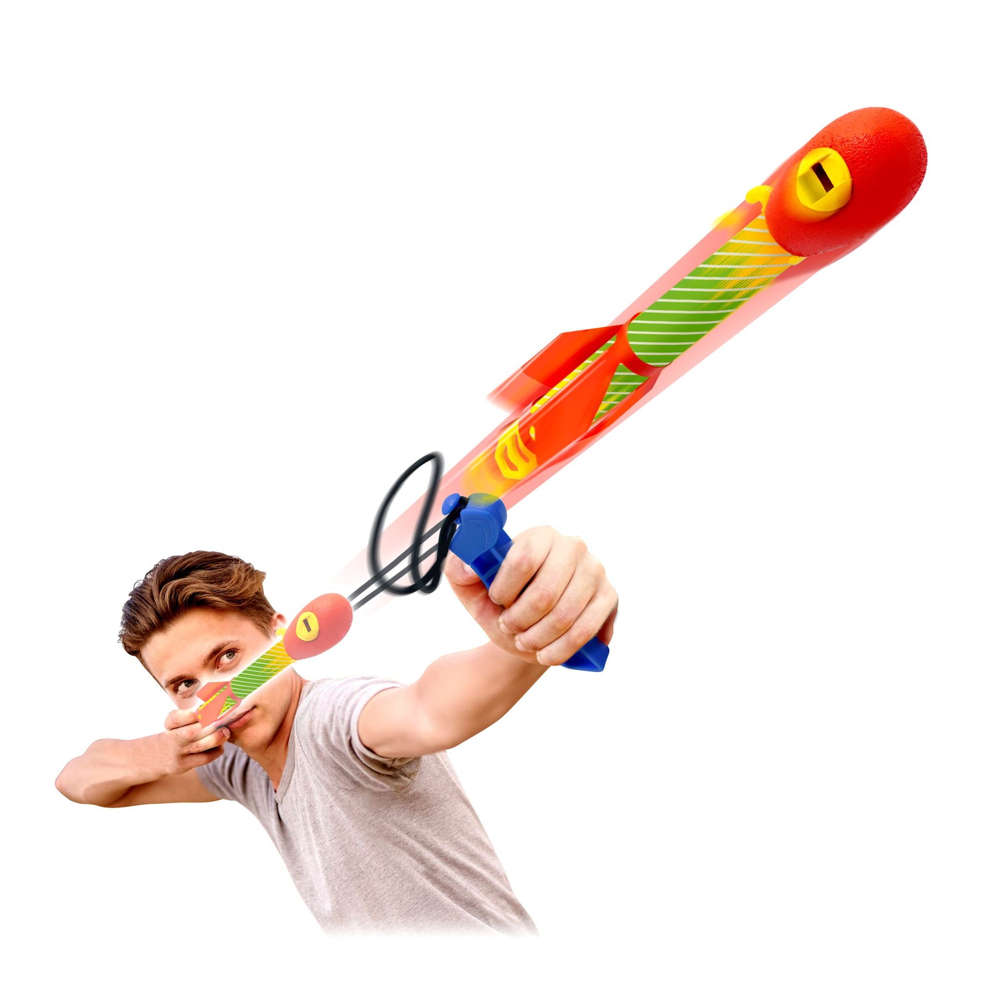 Slam Shot Pull & Launch Ripp'N Whistling Rocket - Toyworld Australia