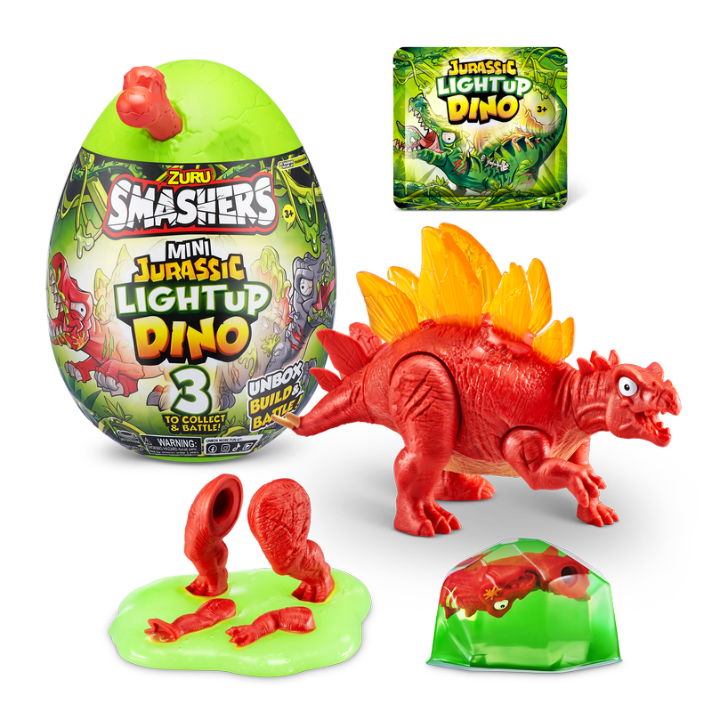 ZURU Smashers Mini Jurassic Light Up Dino Egg