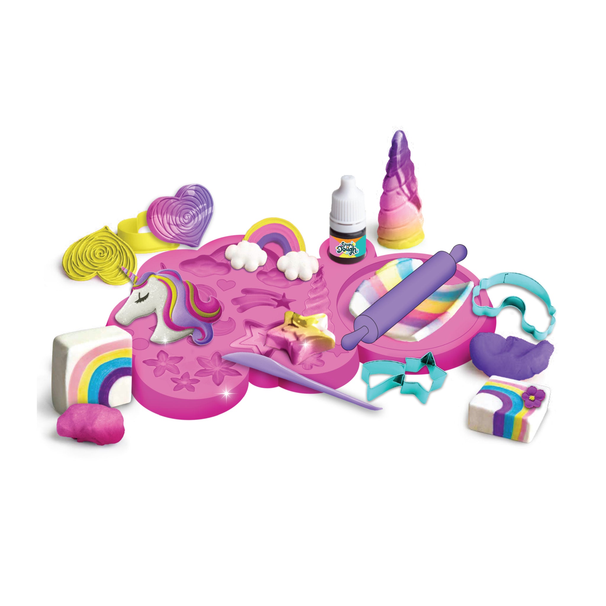 Soapy Dough Rainbow Dreams Sparkling Unicorn Set - Toyworld Australia