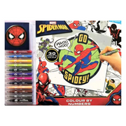 Spiderman Colour By Numbers Set