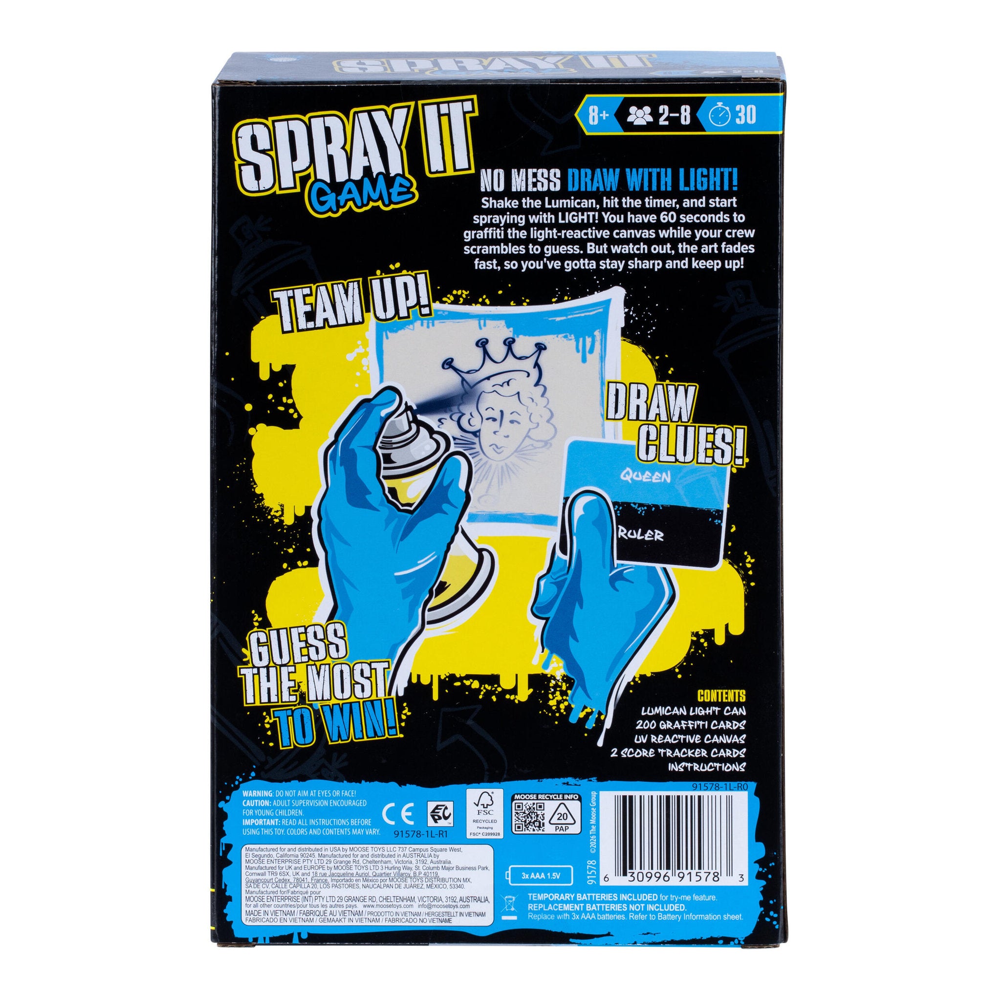 Spray It! Don't Say It! Game