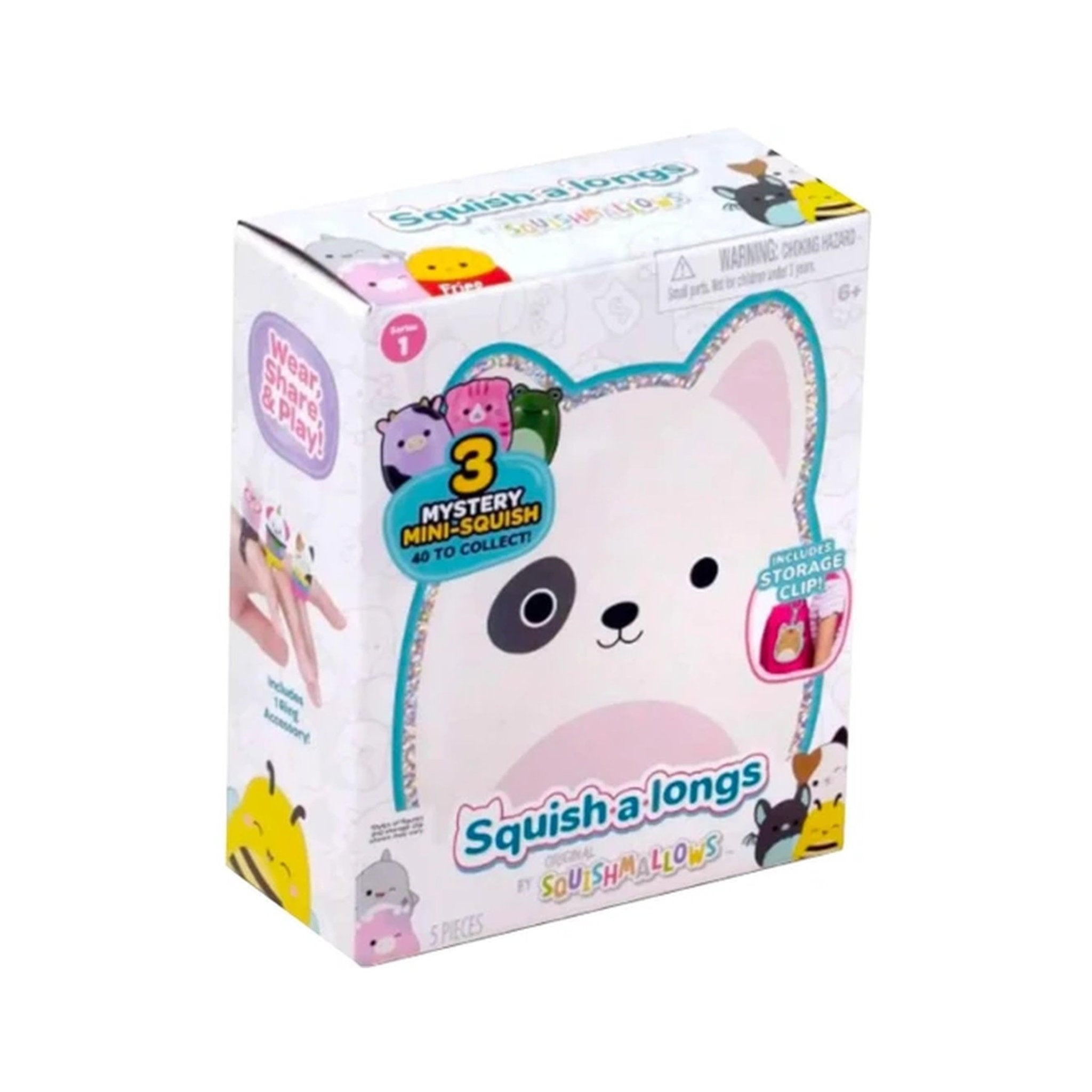 Squishmallows Squishalongs Clip-A-Longs 3 Pack Assorted Styles