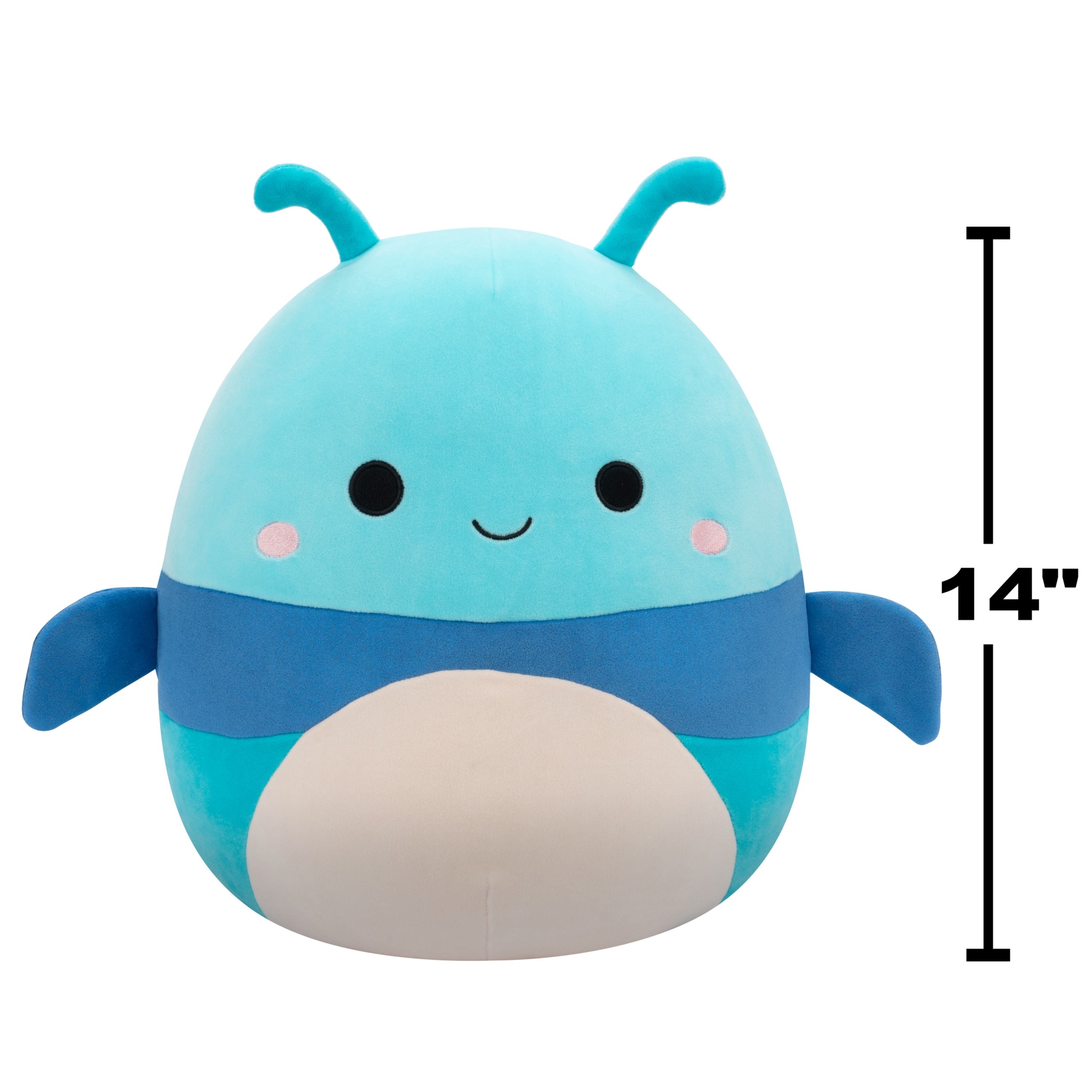 Squishmallows 14 Inch Plush S20 Benjamin Blue Beetle