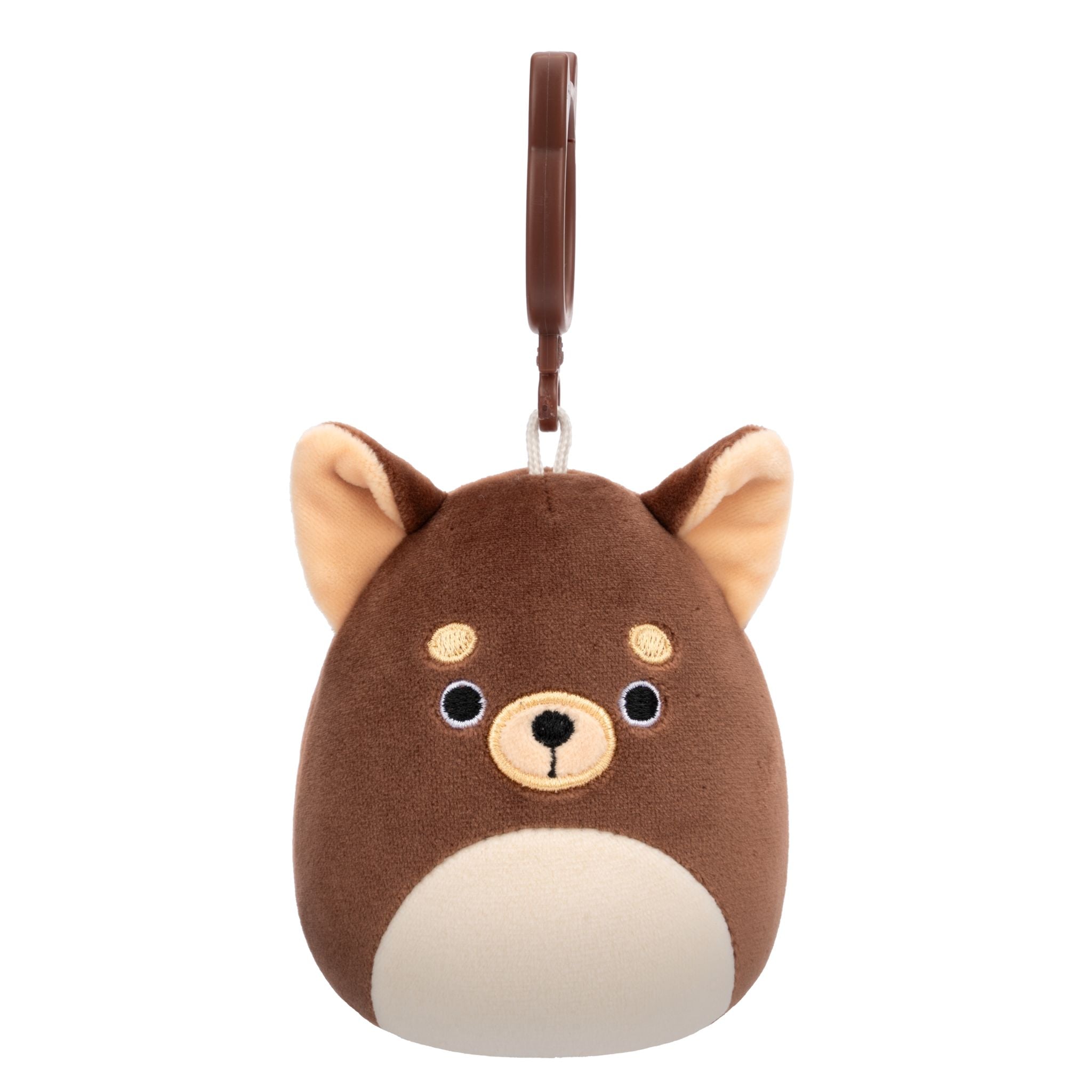 Squishmallows 3.5 Inch Plush Clip-On S20 Barkevina Brown Chihuahua