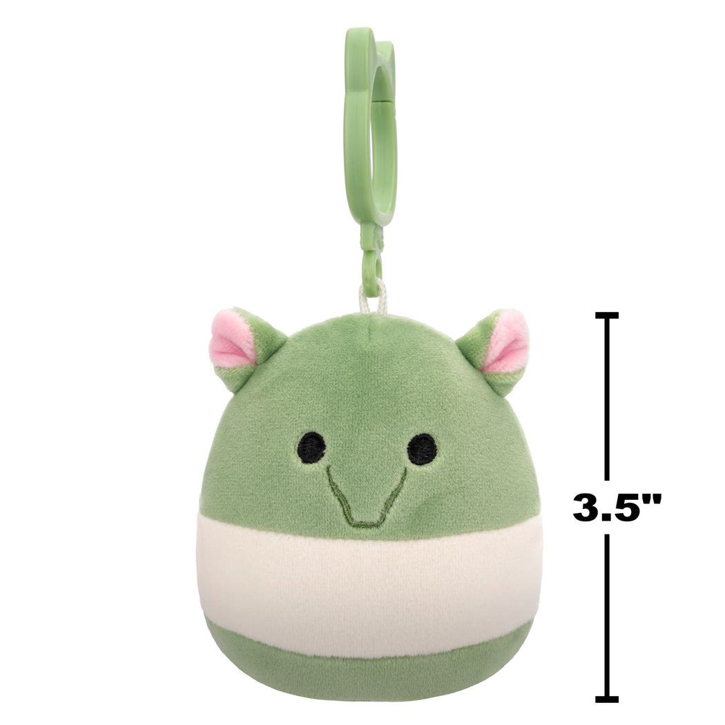 Squishmallows 3.5 Inch Plush Clip-On S20 Gerald Green Tapir - 3