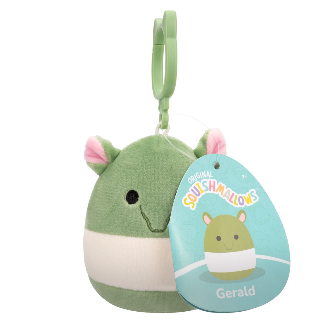 Squishmallows 3.5 Inch Plush Clip-On S20 Gerald Green Tapir - 1