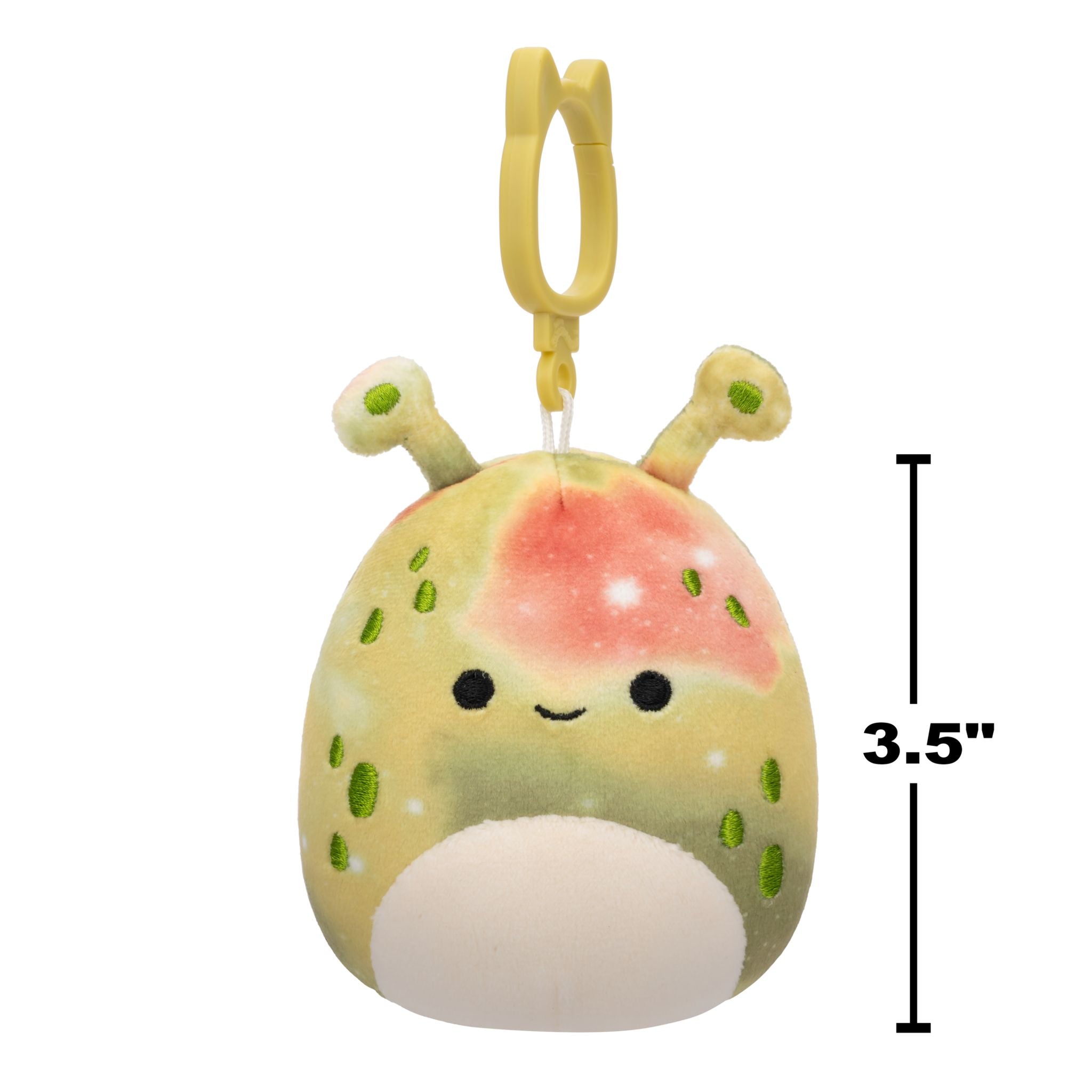 Squishmallows 3.5 Inch Plush Clip-On S20 Hawk Olive Green Alien