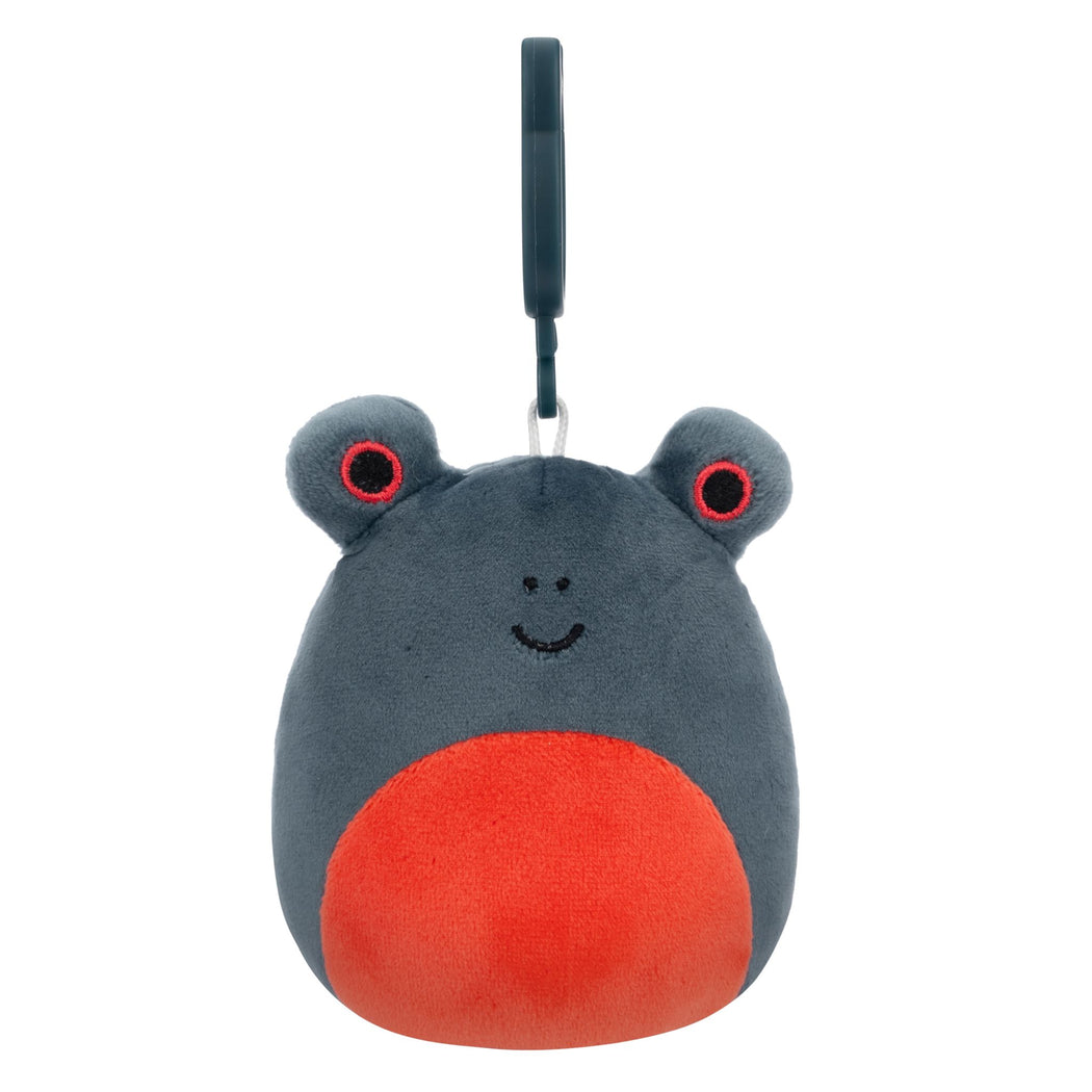 Squishmallows 3.5 Inch Plush Clip-On S20 Jameel Navy & Red Frog - 2
