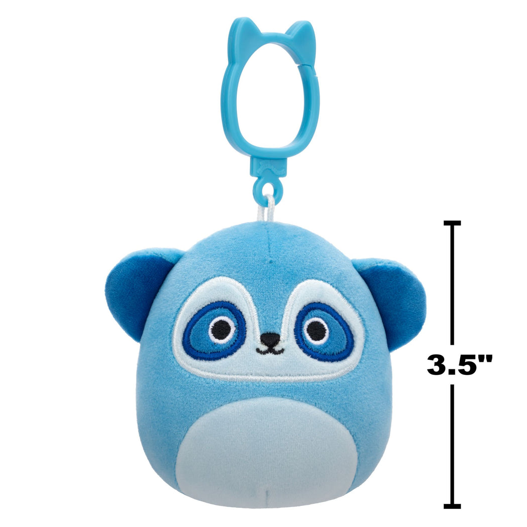 Squishmallows 3.5 Inch Plush Clip-On S20 Rolf Blue Meerkat - 3