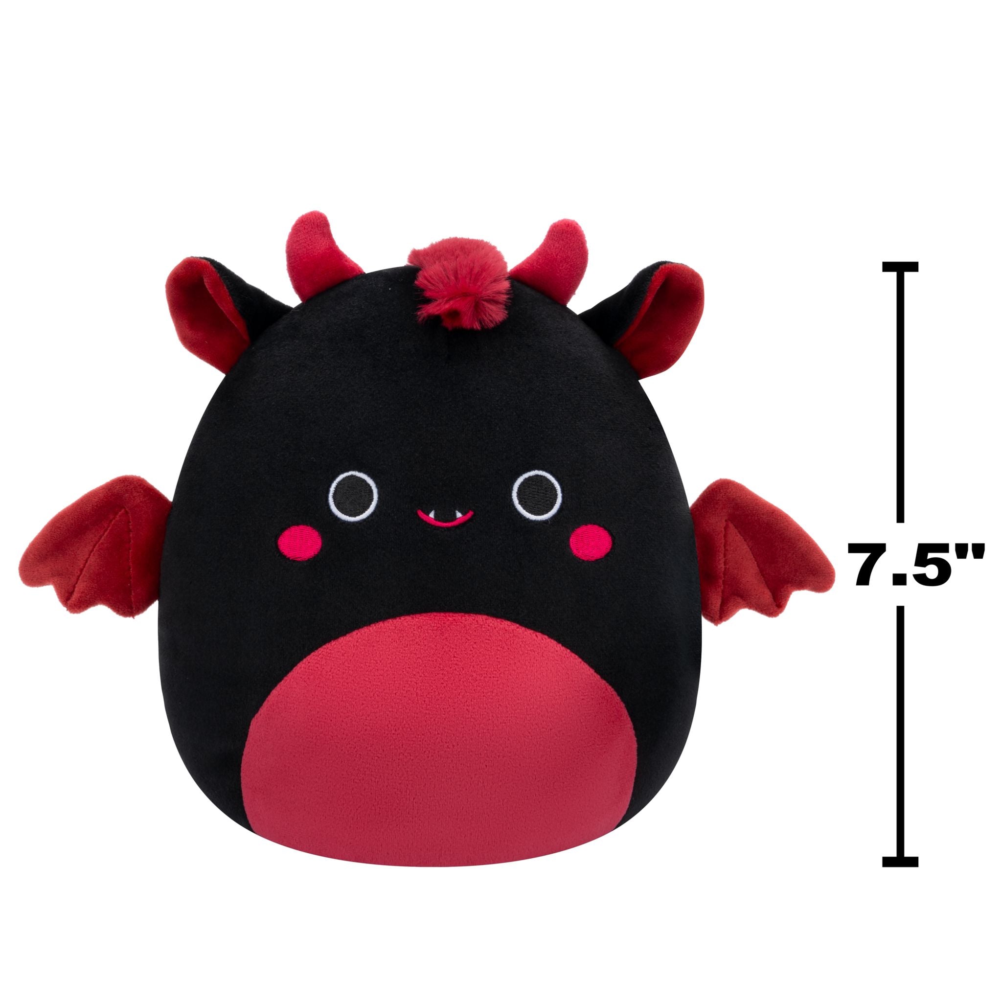 Squishmallows 7.5 Inch Plush S20 Rebecca Black & Maroon Jersey Devil