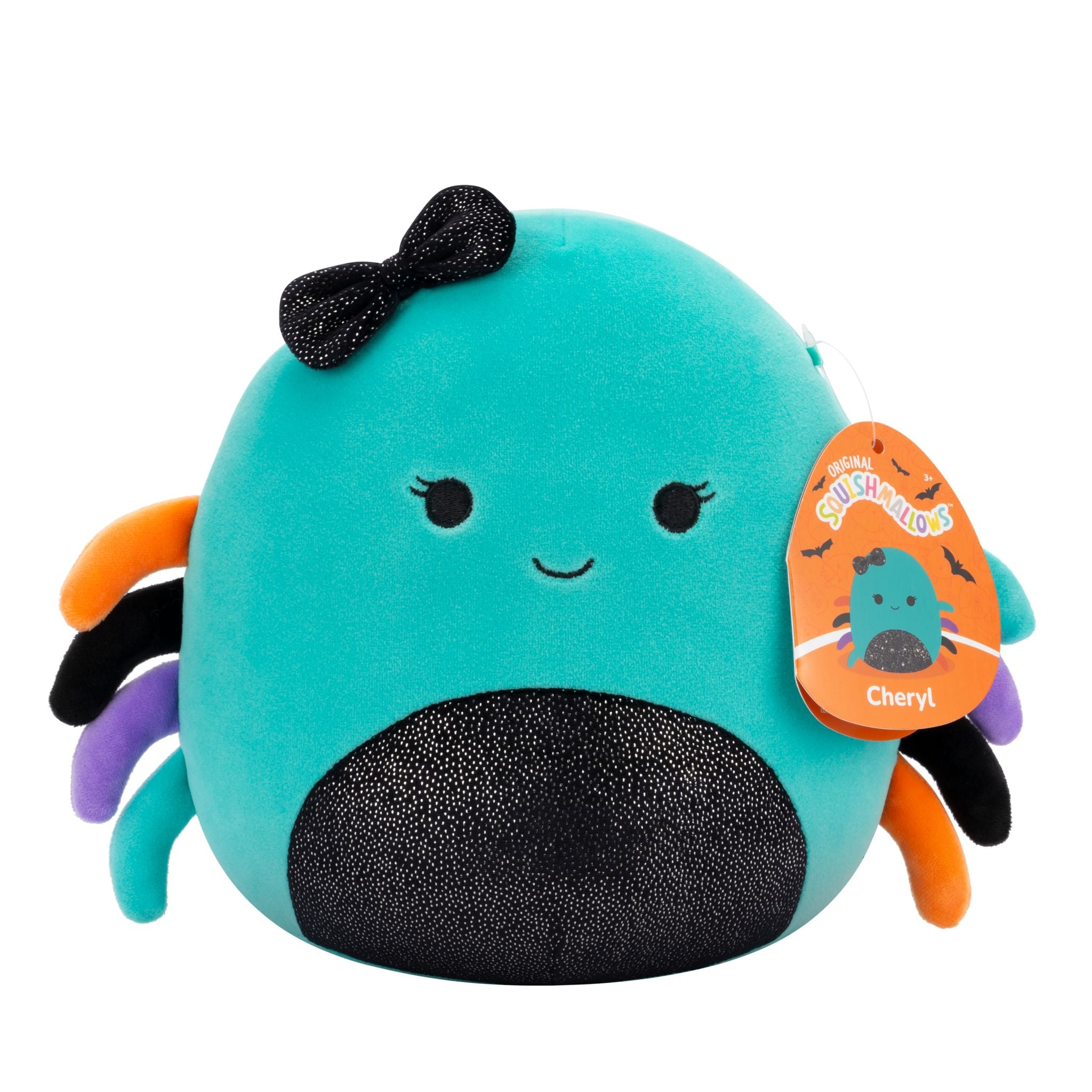 Squishmallows Season Halloween 7.5 Inch Plush Cheryl Teal Spider