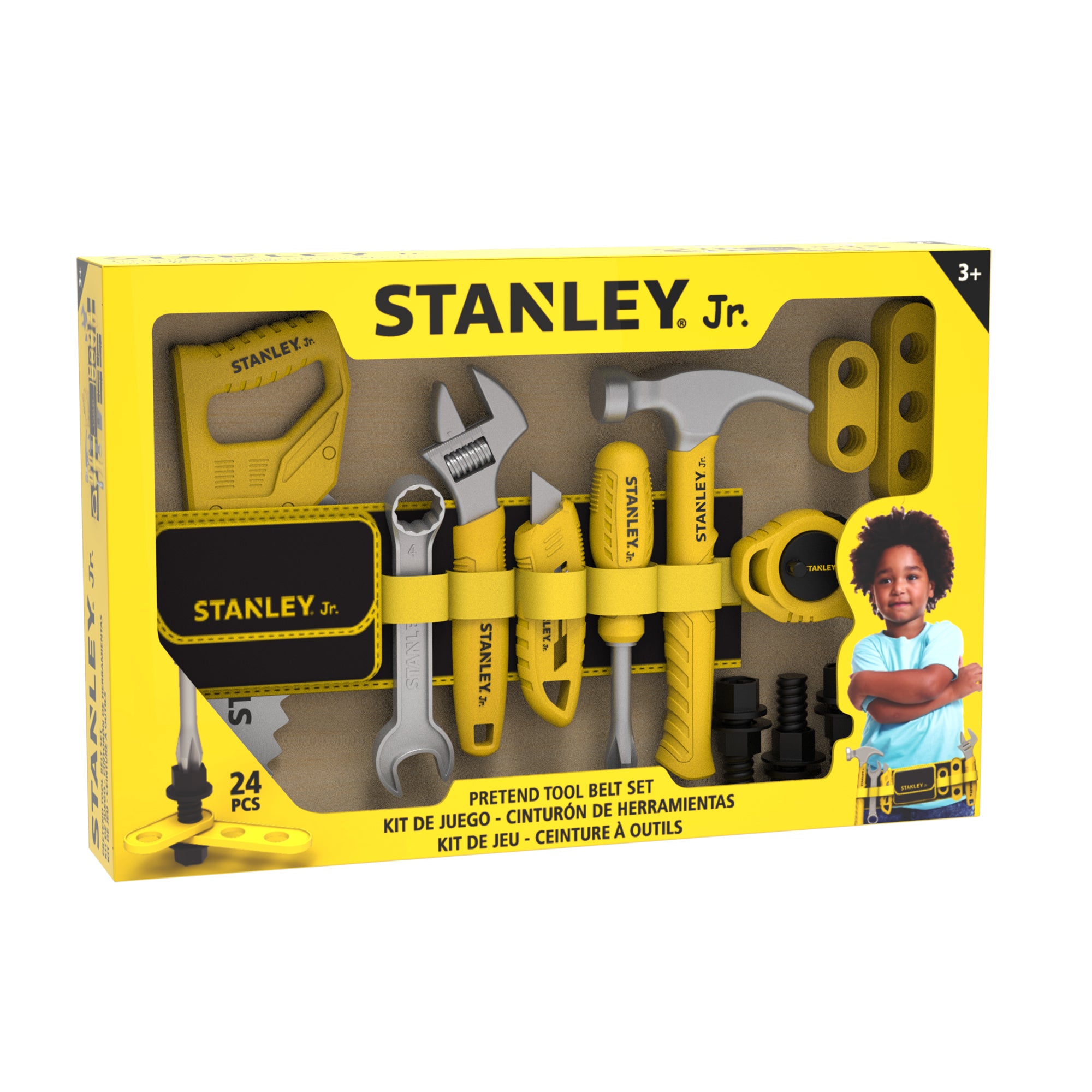 Stanley Jr. 24 Piece Pretend Play Tool Belt Set