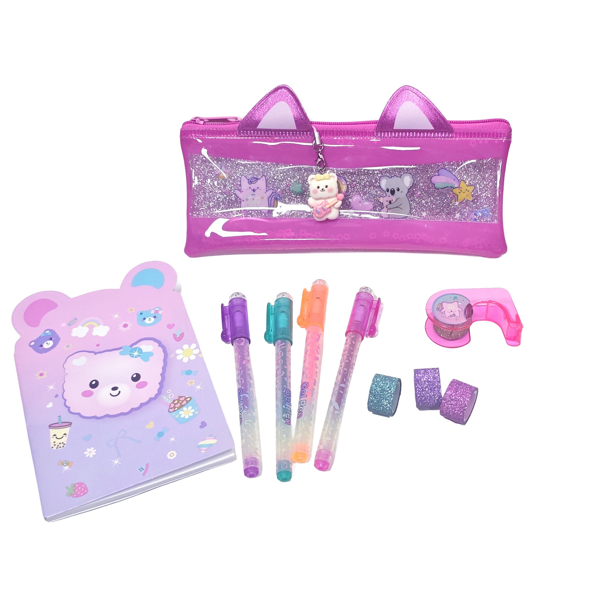 Style-Up Pencil Bag With Notepad Set