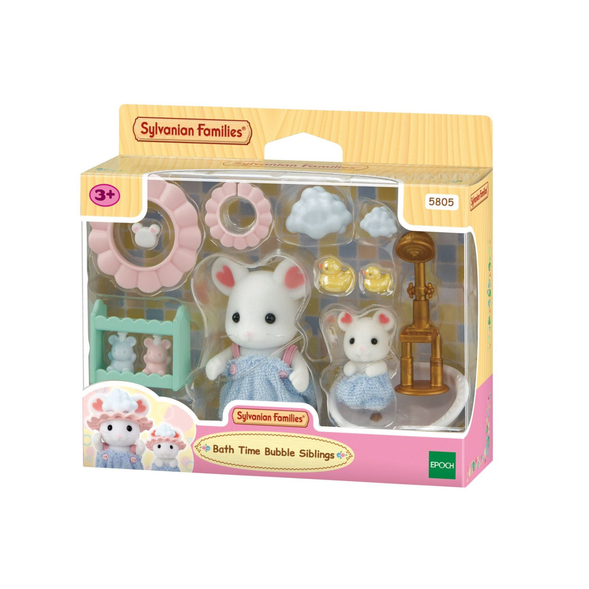 Sylvanian Families Bath Time Bubble Siblings