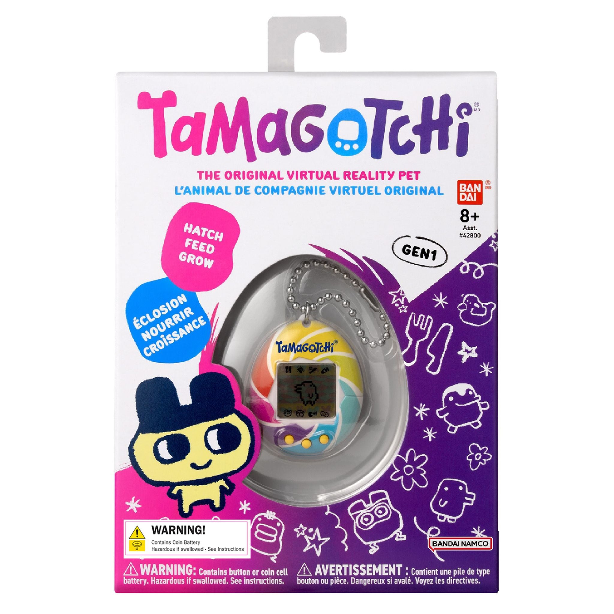 Tamagotchi Original Virtual Reality Pet - Candy Swirl