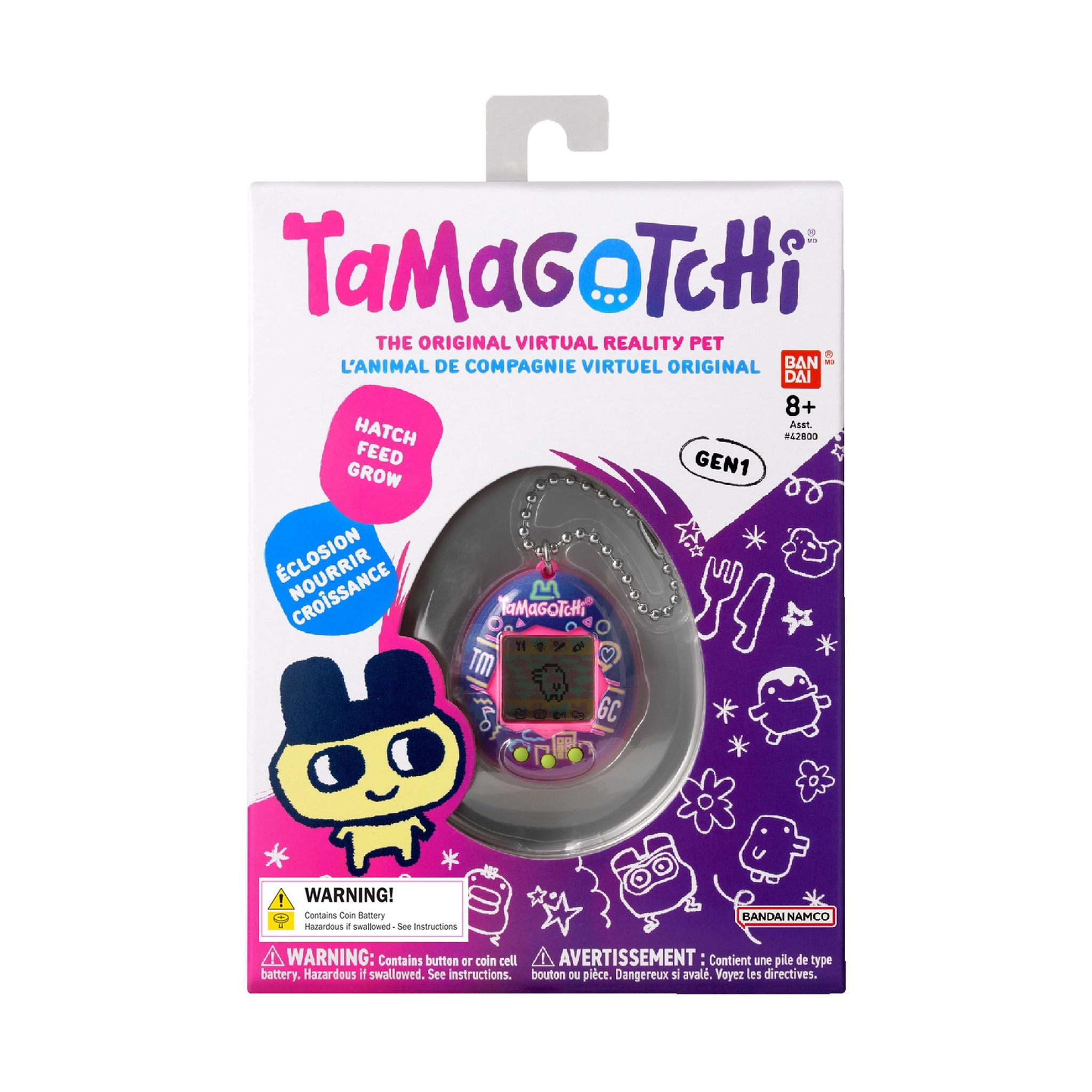 Tamagotchi Original Virtual Reality Pet - Neon Lights