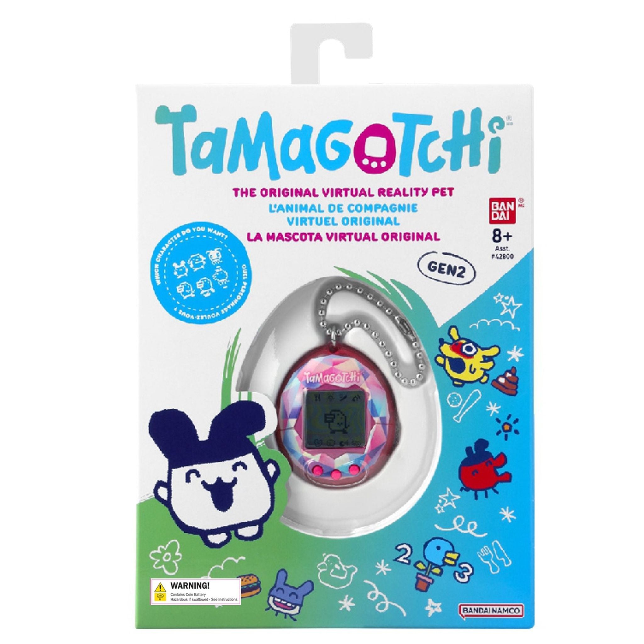 Tamagotchi Original Virtual Reality Pet - Pink Treasure Jewel
