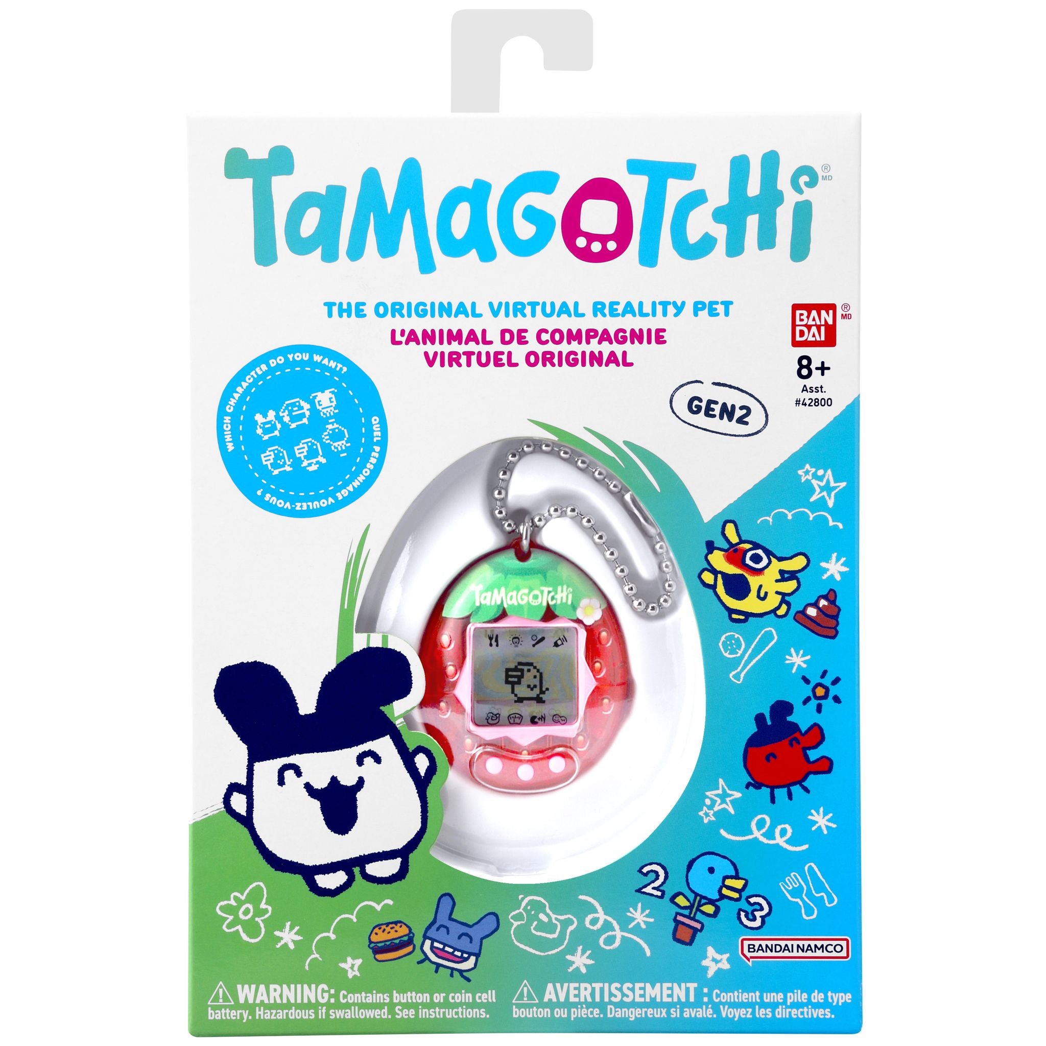 Tamagotchi Original Virtual Reality Pet - Fresh Strawberry