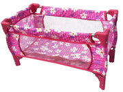 Playworld Dolls Travel Cot Pink - Toyworld Australia
