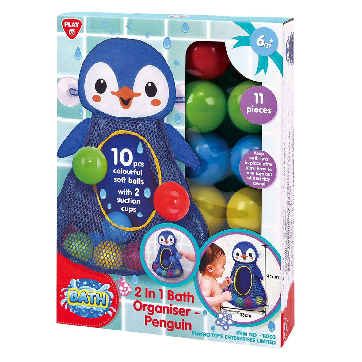 Playgo Toys Bath Organiser Penguin