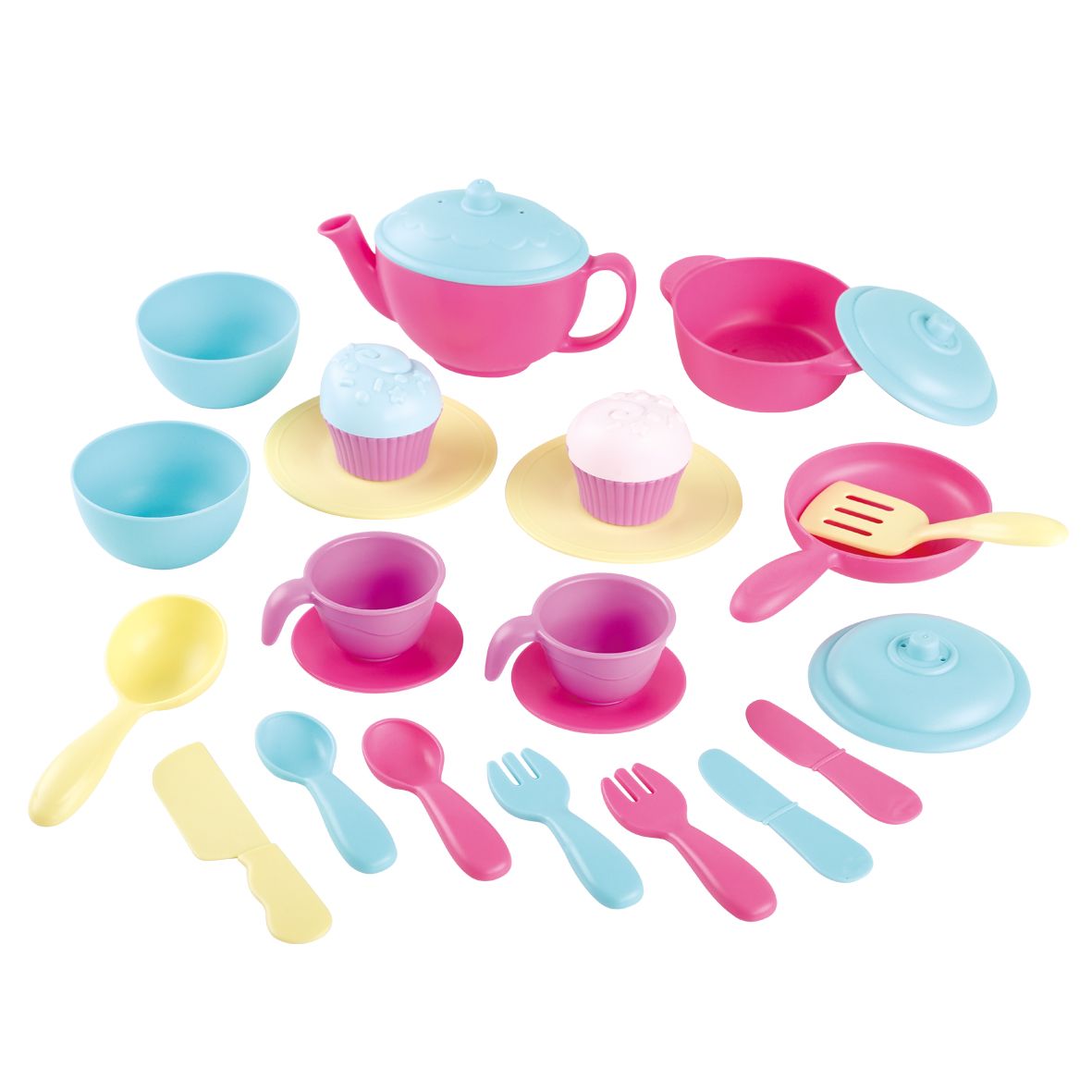 Playgo Toys Pink Tea & Cookware Set
