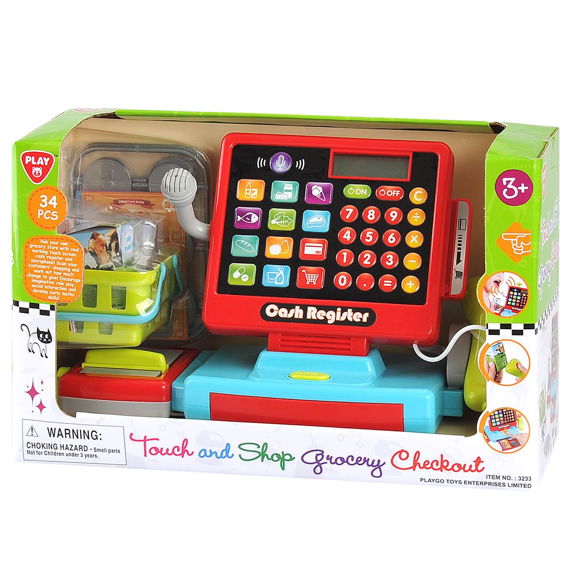 Playgo Toys Touch And Shop Grocery Checkout