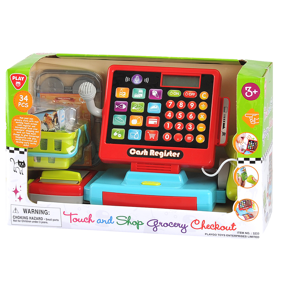 Playgo Toys Touch And Shop Grocery Checkout