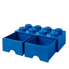 LEGO STORAGE BRICK 8 BRICK DRAWER BLUE