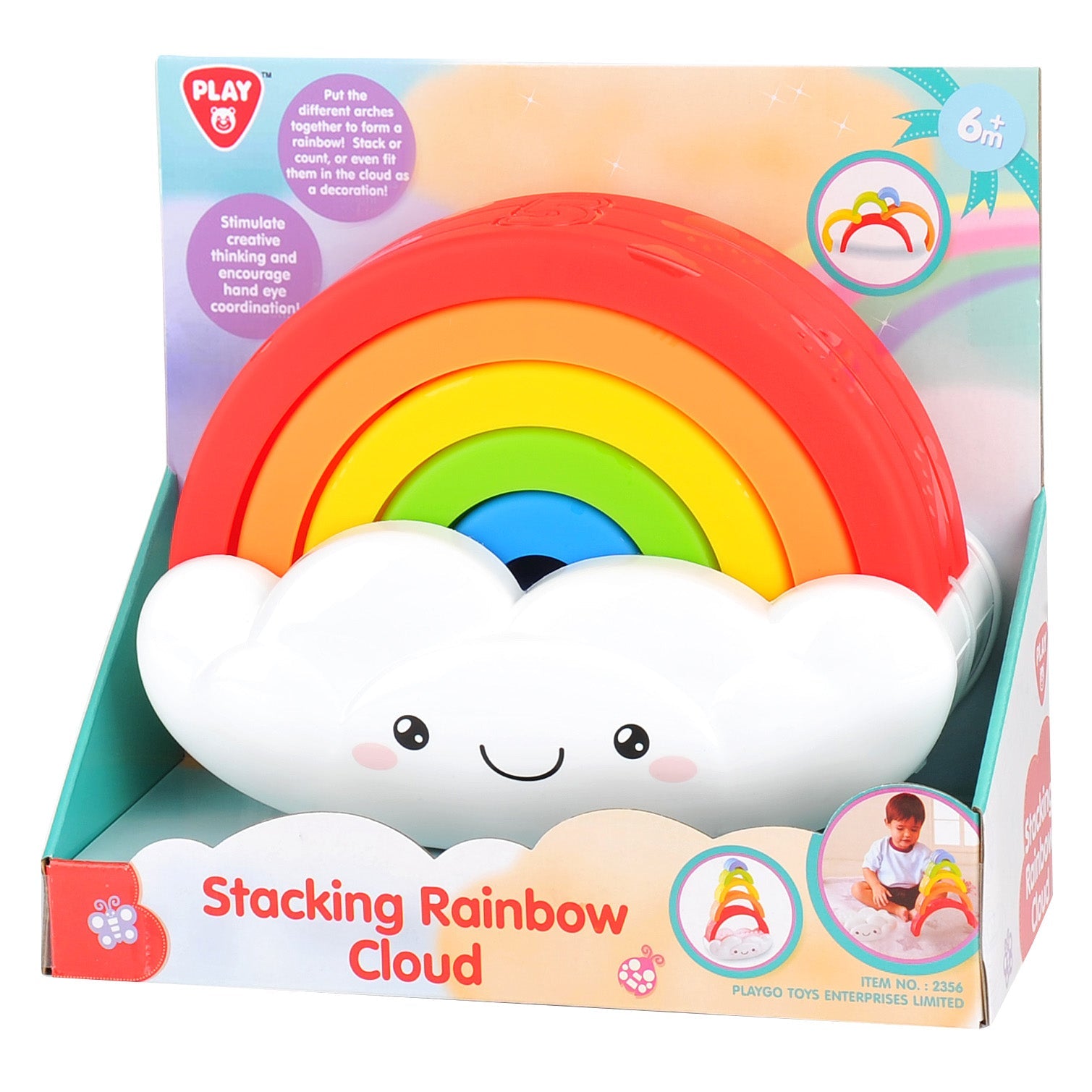 Playgo Toys Stacking Rainbow Cloud