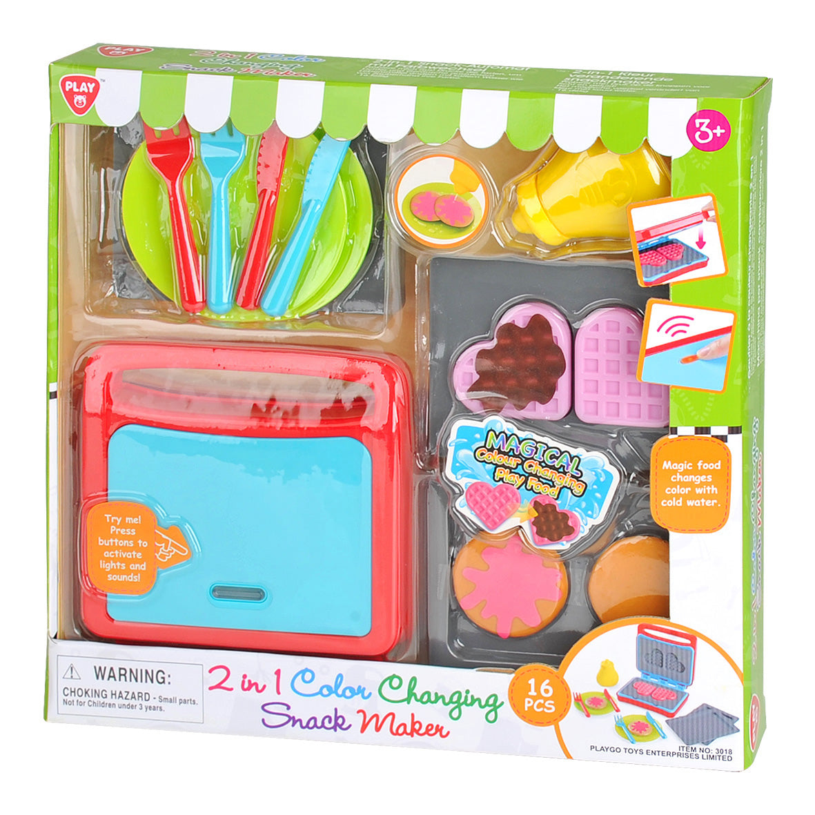 Playgo Toys 2 In 1 Color Changing Snack Maker