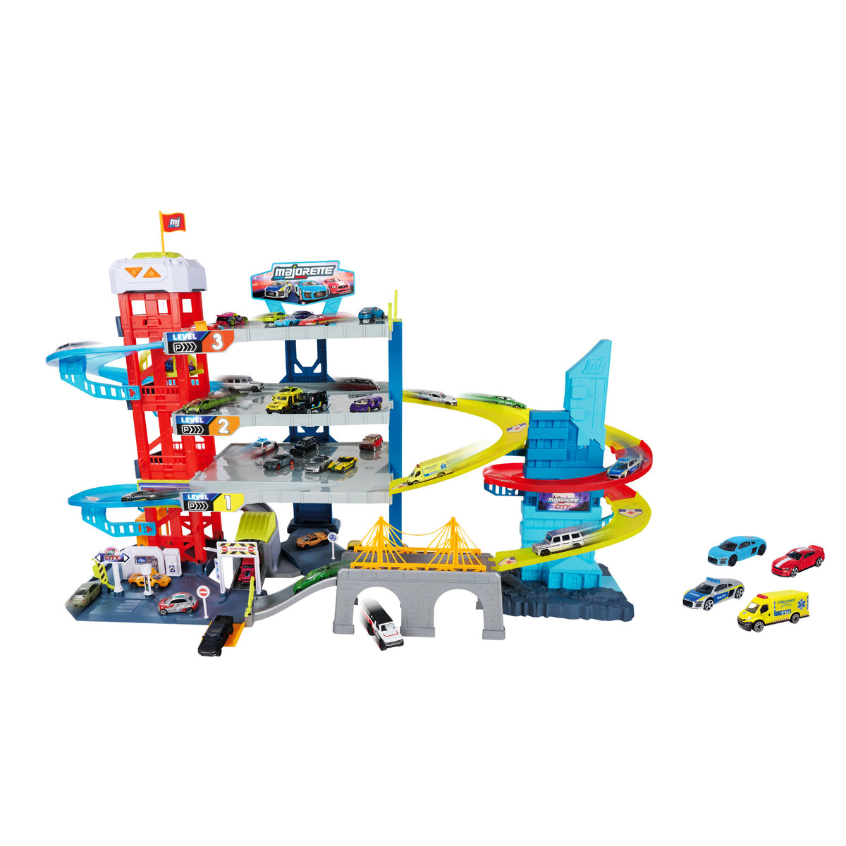Majorette Double Track Garage Playset