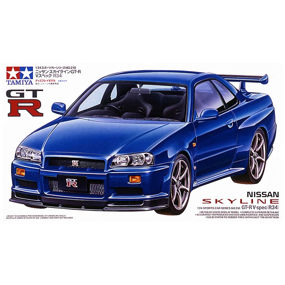 Tamiya 1:24 Nissan Skyline GT-R V-Spec R34 Model Kit